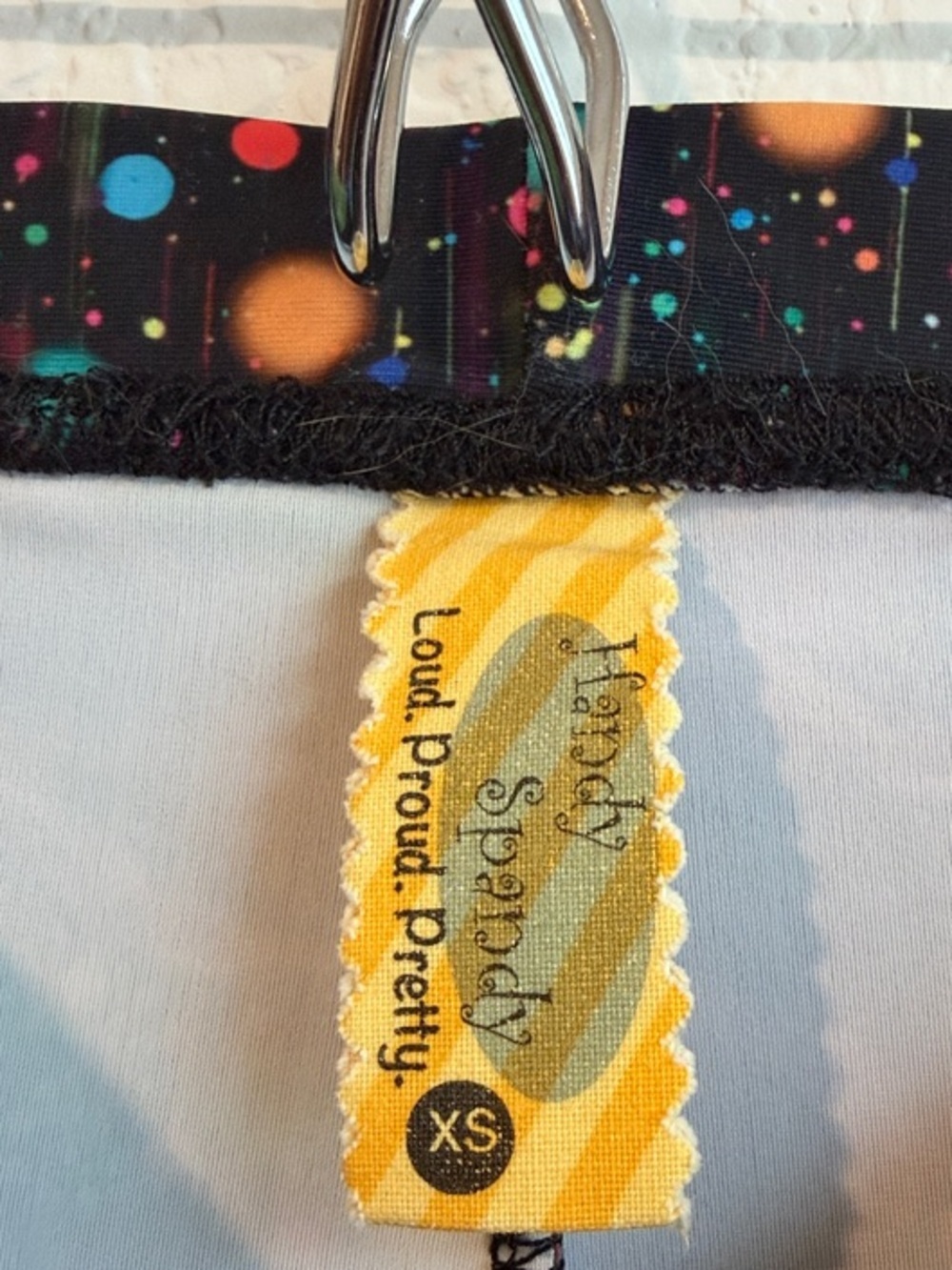 Women's Nebula Print Yoga Leggings - Made in USA - Picture 3 of 4